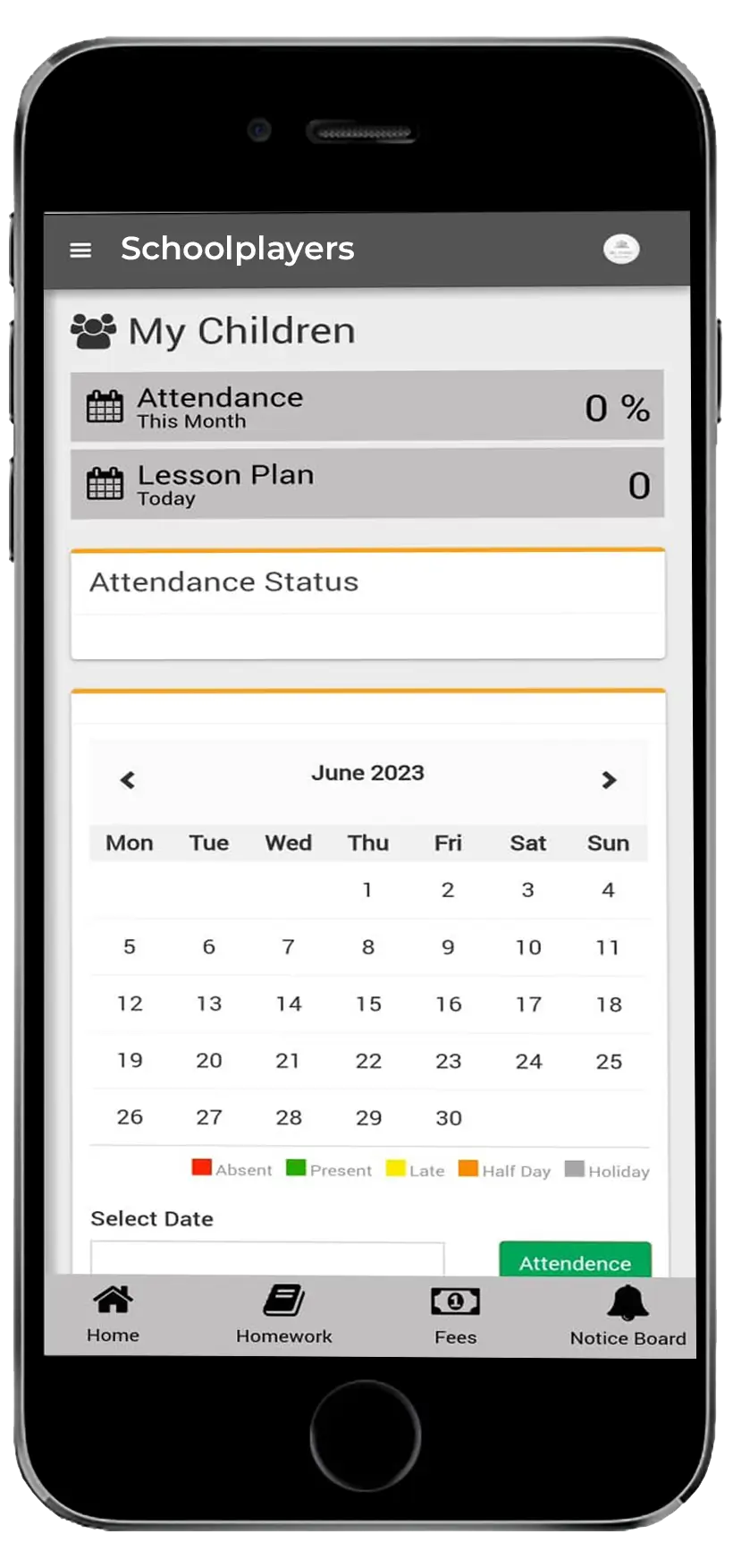 Calender Screen Image
